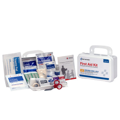 10 Person ANSI A Plastic First Aid Kit, ANSI 2021 Compliant