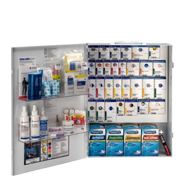 150 Person XL Metal SmartCompliance First Aid Cabinet With Medication