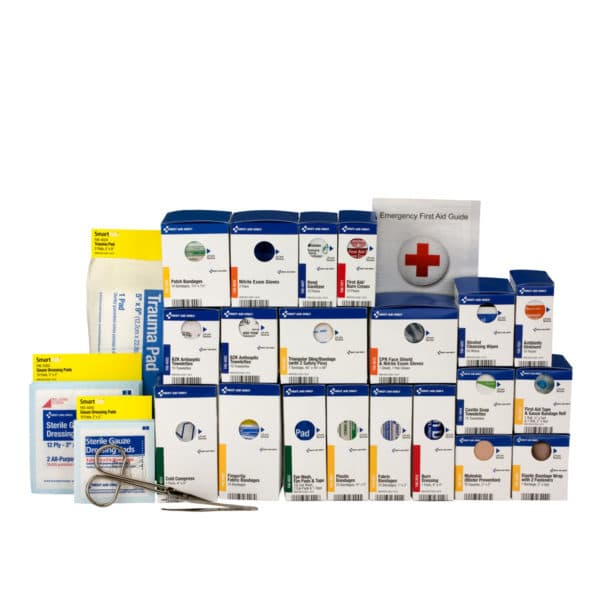 25 Person Medium Metal SmartCompliance First Aid Cabinet Without Medications