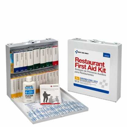 75 Person Restaurant First Aid Kit, Metal Case