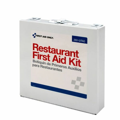 75 Person Restaurant First Aid Kit, Metal Case